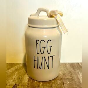 New Rae Dunn Egg Hunt canister with lid